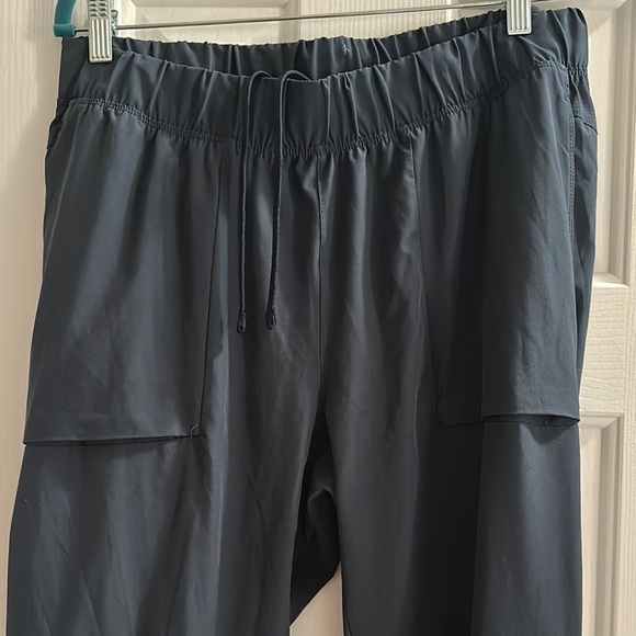 Apana Yoga Joggers Stretch Navy Blue Fitness Athletic Scrub Pants Women’s L - Picture 2 of 8